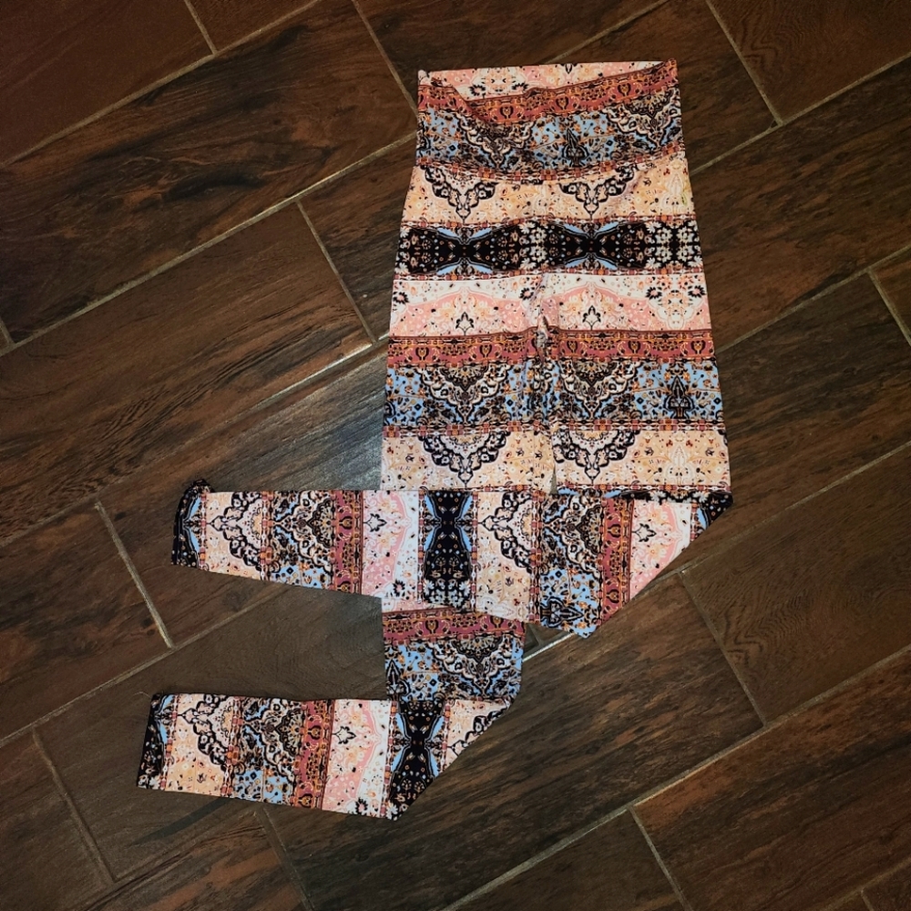 Coquetry high waisted leggings Medium Boho Print